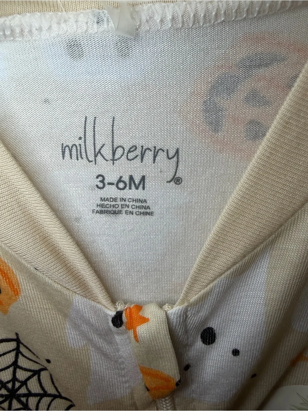 MilkBerry Halloween Print One-Piece Pajamas with Hat